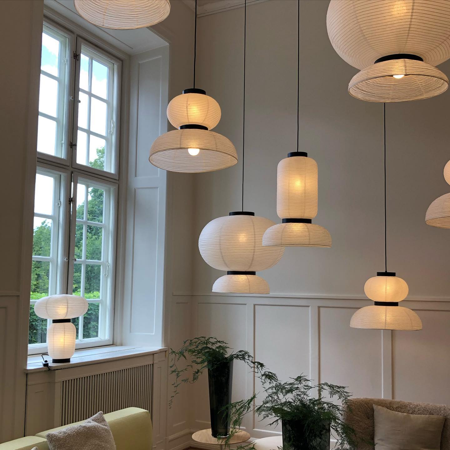 Xuan Hanging Lamp Paper Lantern Tranquil - Letslighting