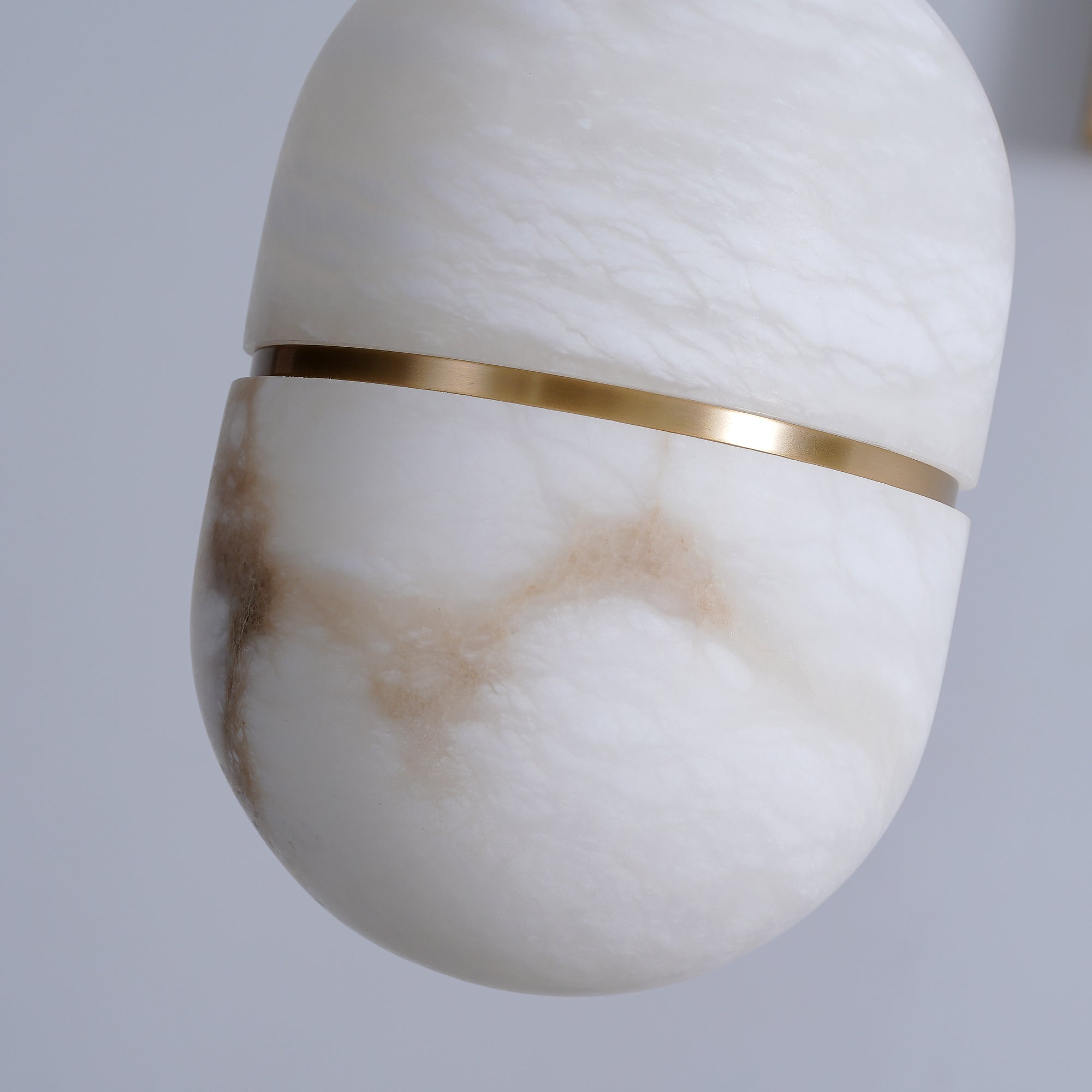 Strata Alabaster Pendant Light Capsule-shaped - Letslighting