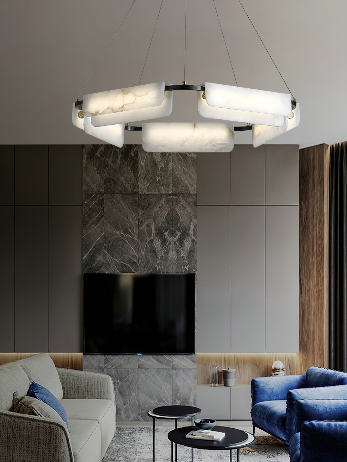 Syphaen Postmodern Luxury Alabaster Chandelier - Letslighting