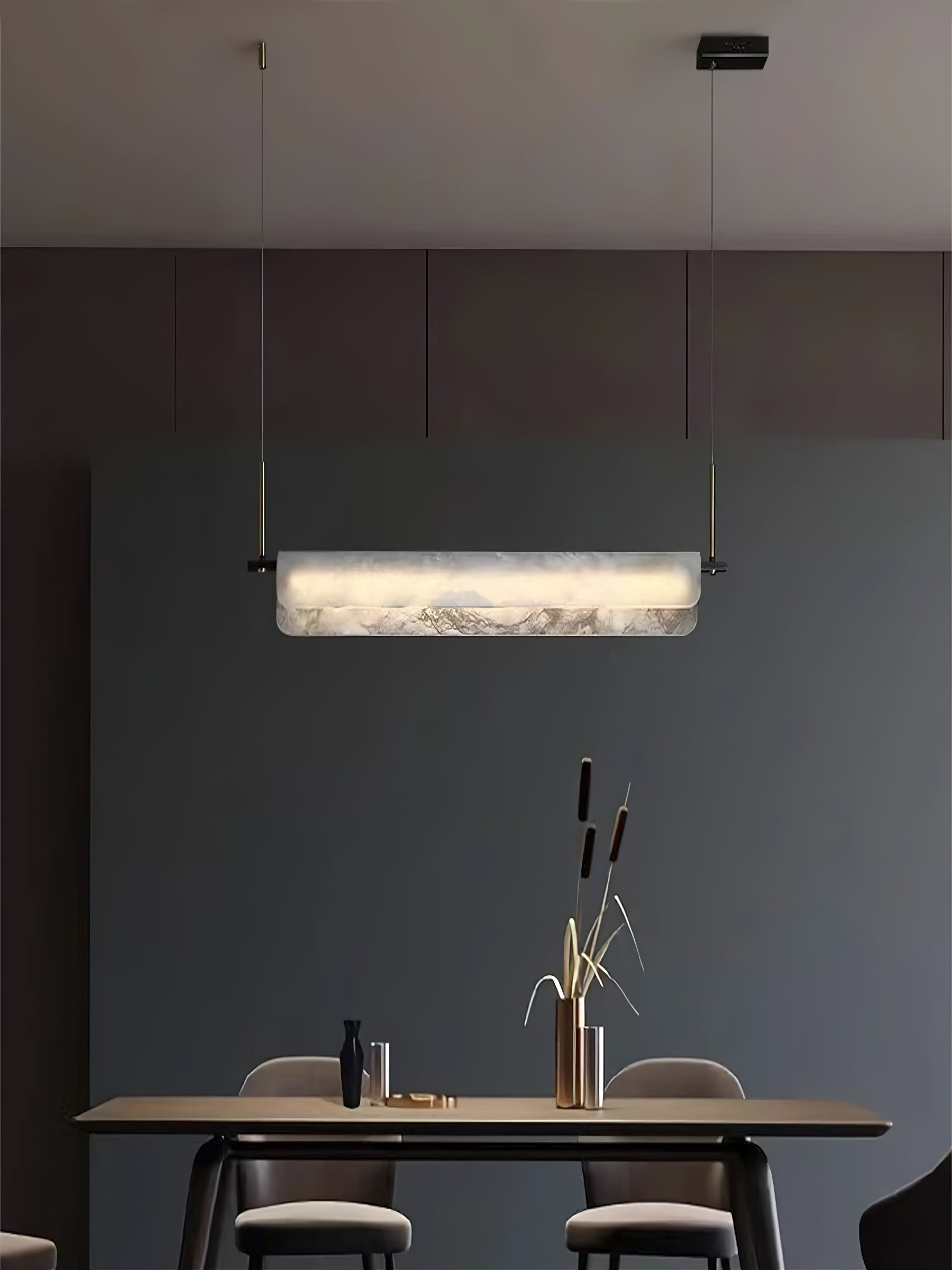 Eshaisra Modern Minimalist Alabaster Pendant Light - Letslighting