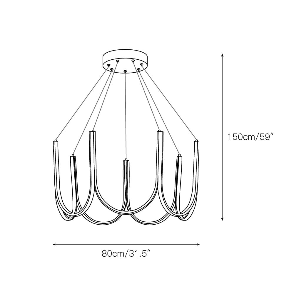 Otheara Modern Minimalist LED Chandelier - Letslighting