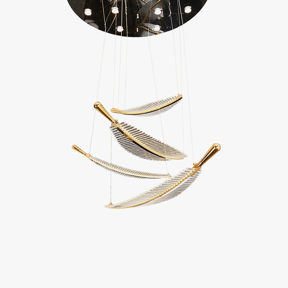 Arisha Nordic Luxury LED Pendant Light Metal Acrylic Hotel Living Room