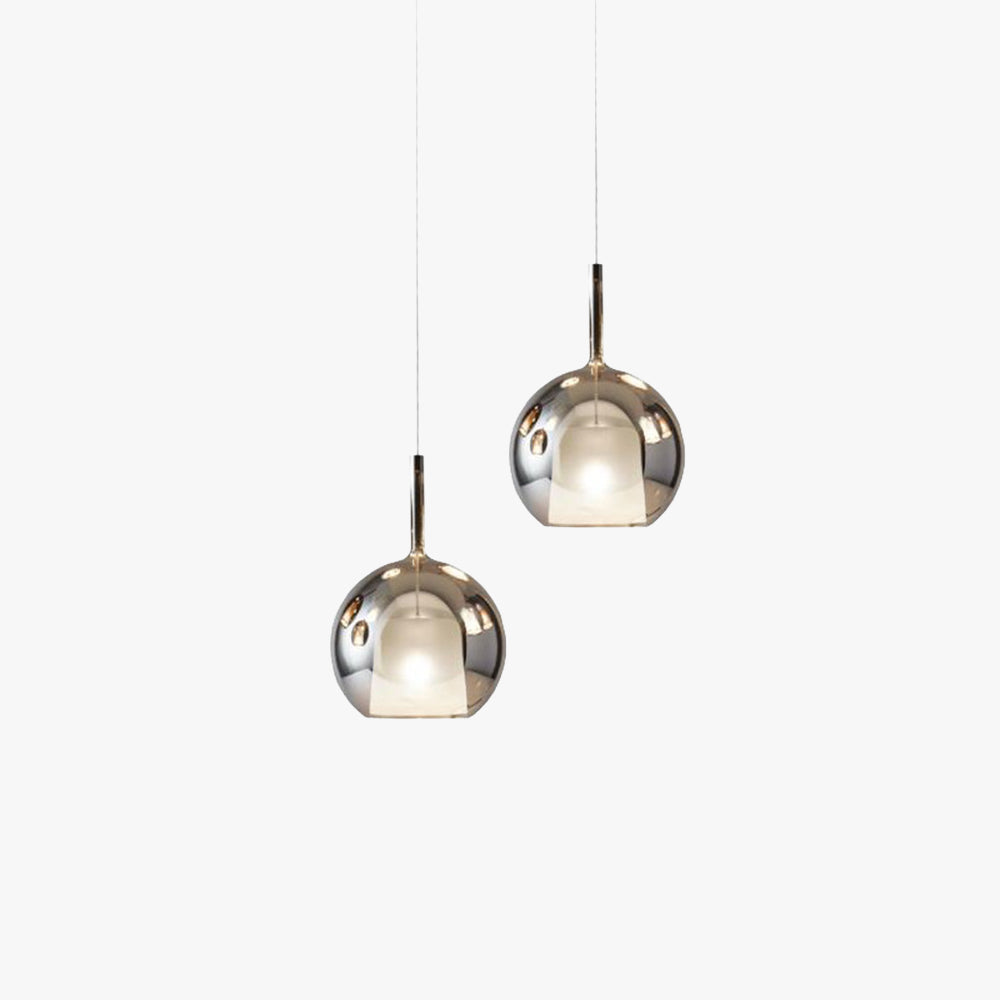 Valentina Modern Sphere LED Pendant Light Glass Dining Room - Letslighting