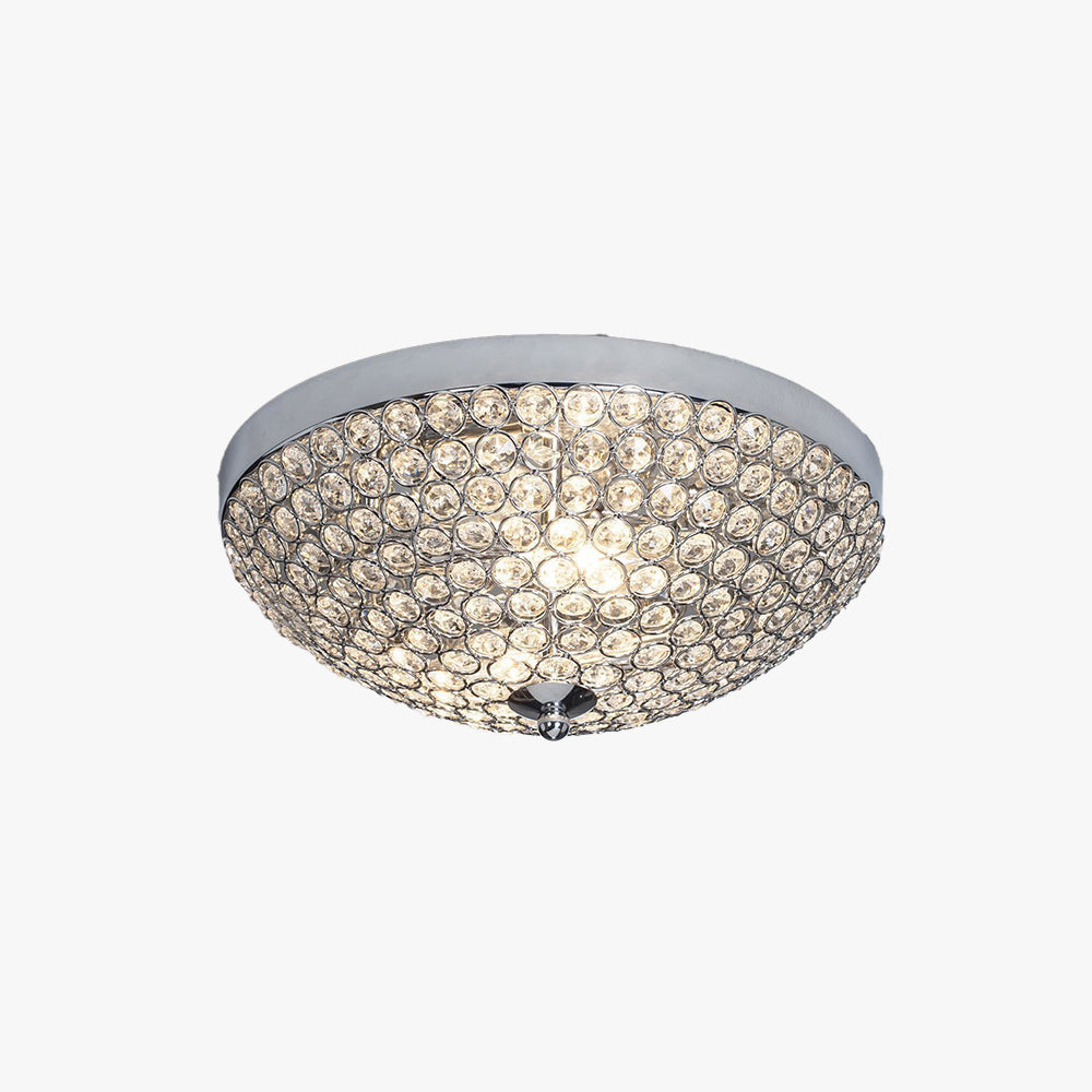 Kristy Crystal Flush Mount Ceiling Light Glass Living Room Bedroom - Letslighting