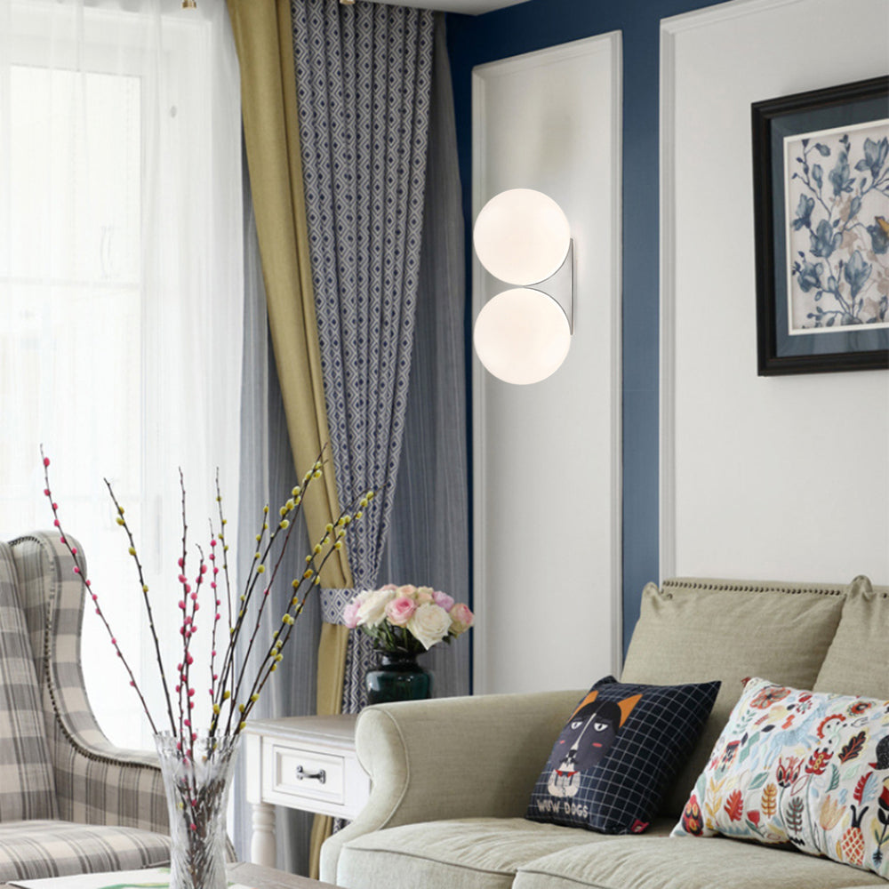 Valentina Simple Indoor Wall Lamp Glass Living Room Bedroom Study - Letslighting