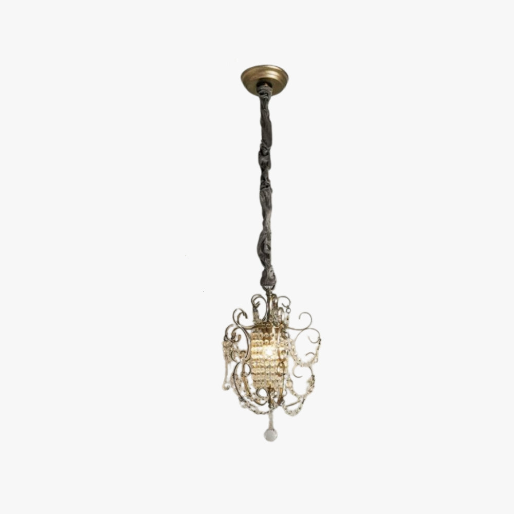 Silva Modern Metal Crystal Pendant Light Bedroom - Letslighting