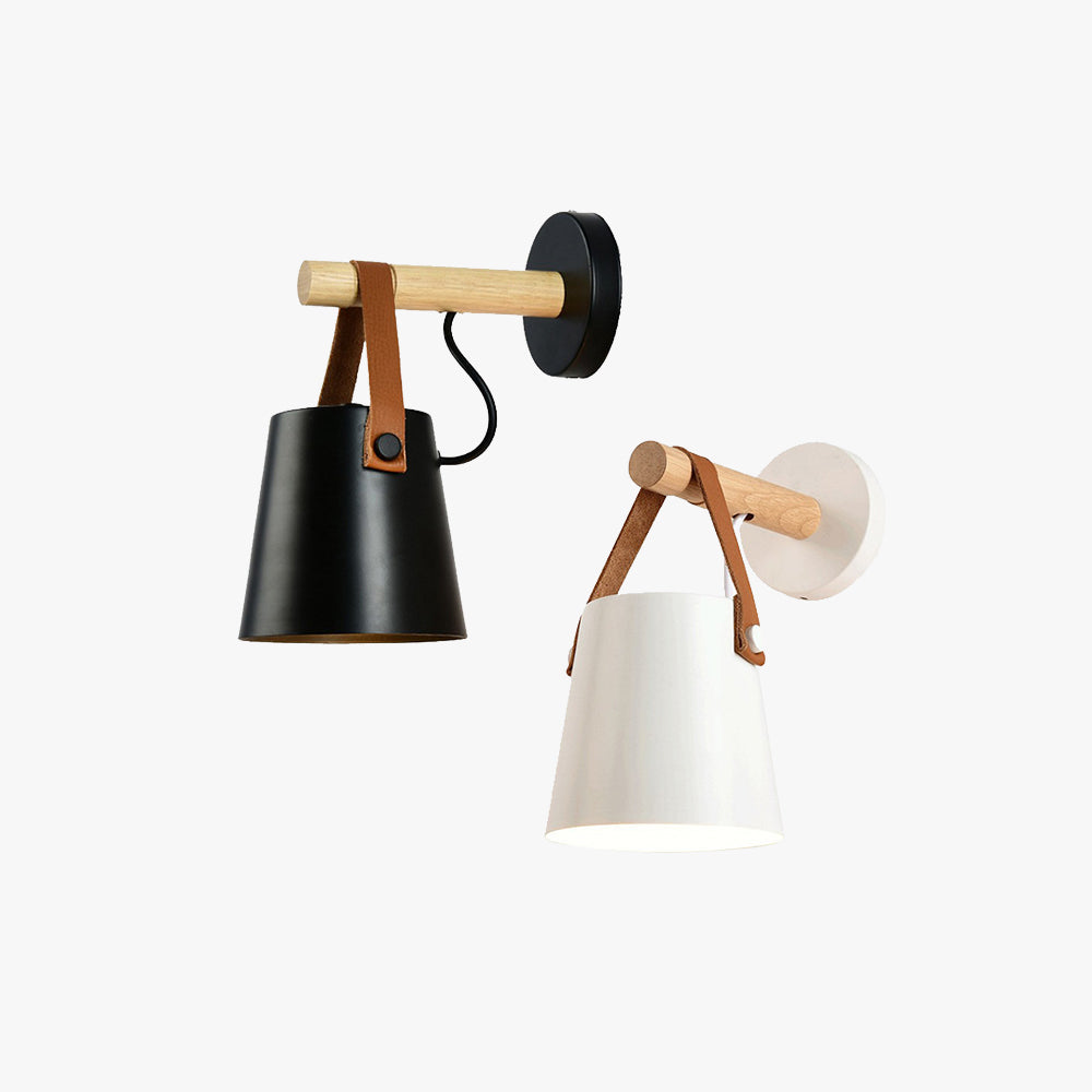 Muto Modern  Wood Indoor Wall Lamp Bedroom