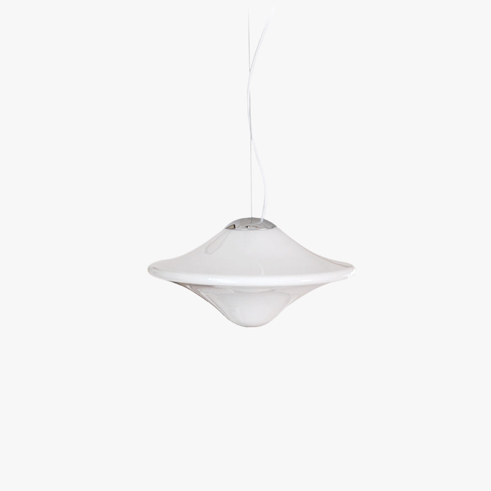 Valentina Modern UFO Metal Glass LED Pendant Light Study Bedroom - Letslighting