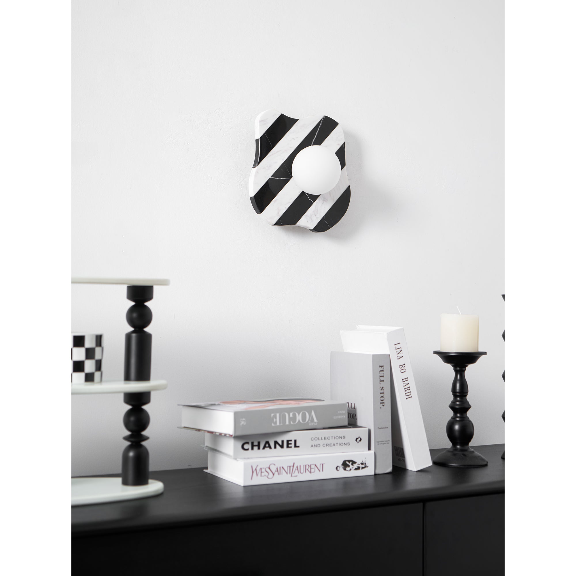 Curinis Individual Creativity Zebra Marble Glass Wall Lamp - Letslighting