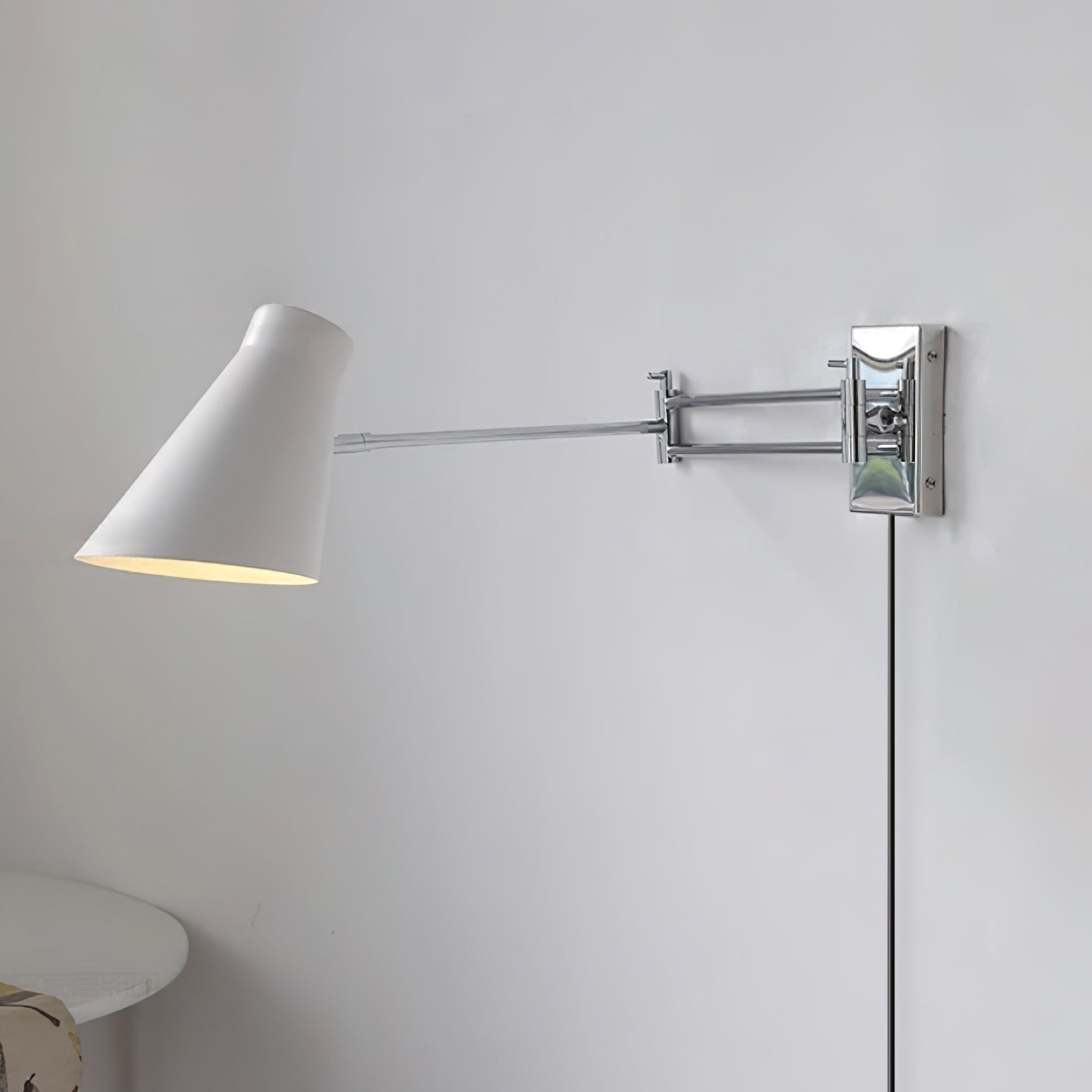 Wall Lamp Body and Shade Adjustable Arm Minimalist Modern - Letslighting