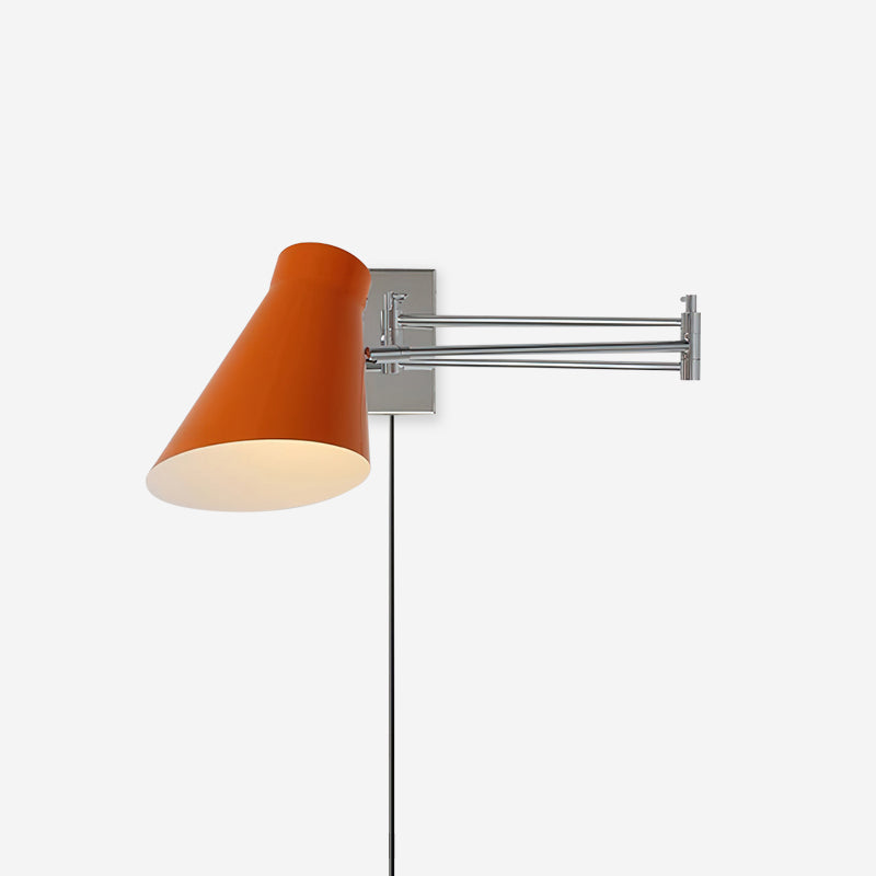 Wall Lamp Body and Shade Adjustable Arm Minimalist Modern - Letslighting