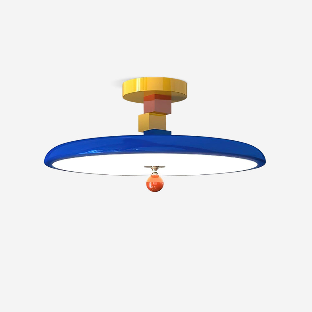 Ceiling Lamp Geometric Composition & Modern Art Contrast Playful ...