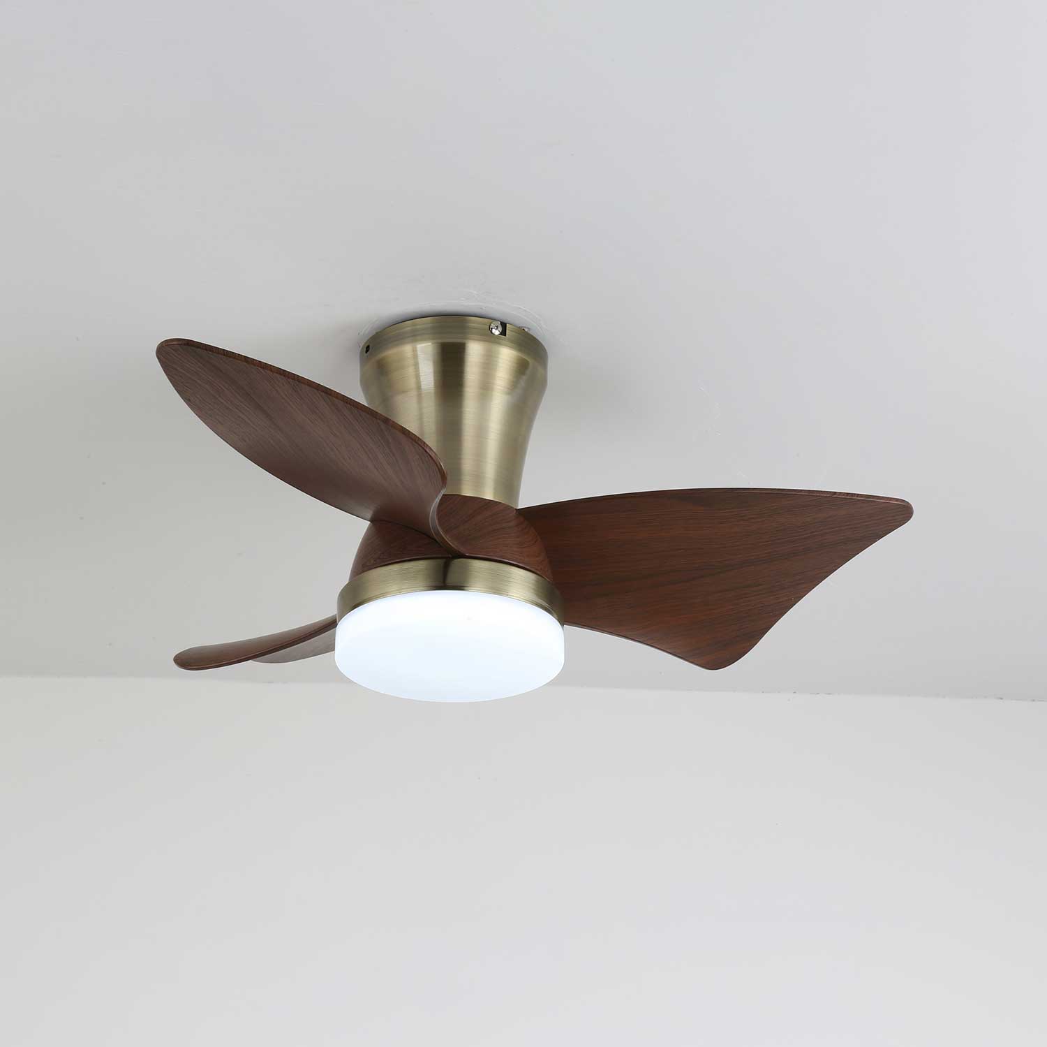 Caspian Modern Wood Ceiling Fan Light - Letslighting