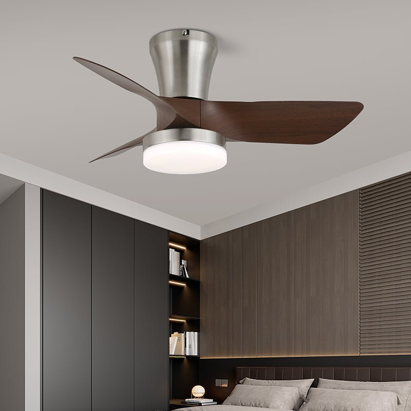 Arden Minimalist Wood Ceiling Fan Light - Letslighting