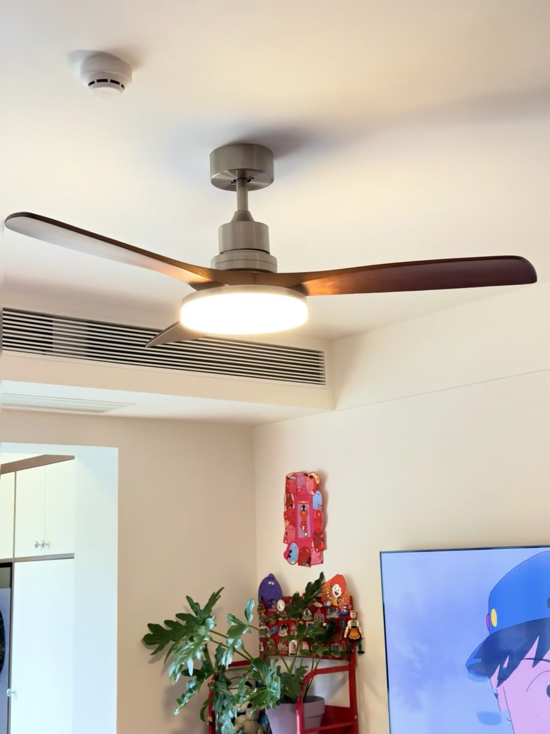 Zesolila Premium Natural Wooden Fan Ceiling Light - Letslighting