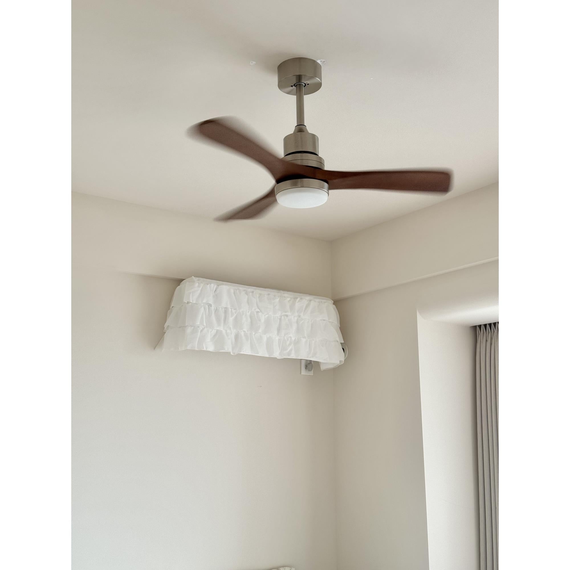 Zesolila Premium Natural Wooden Fan Ceiling Light - Letslighting