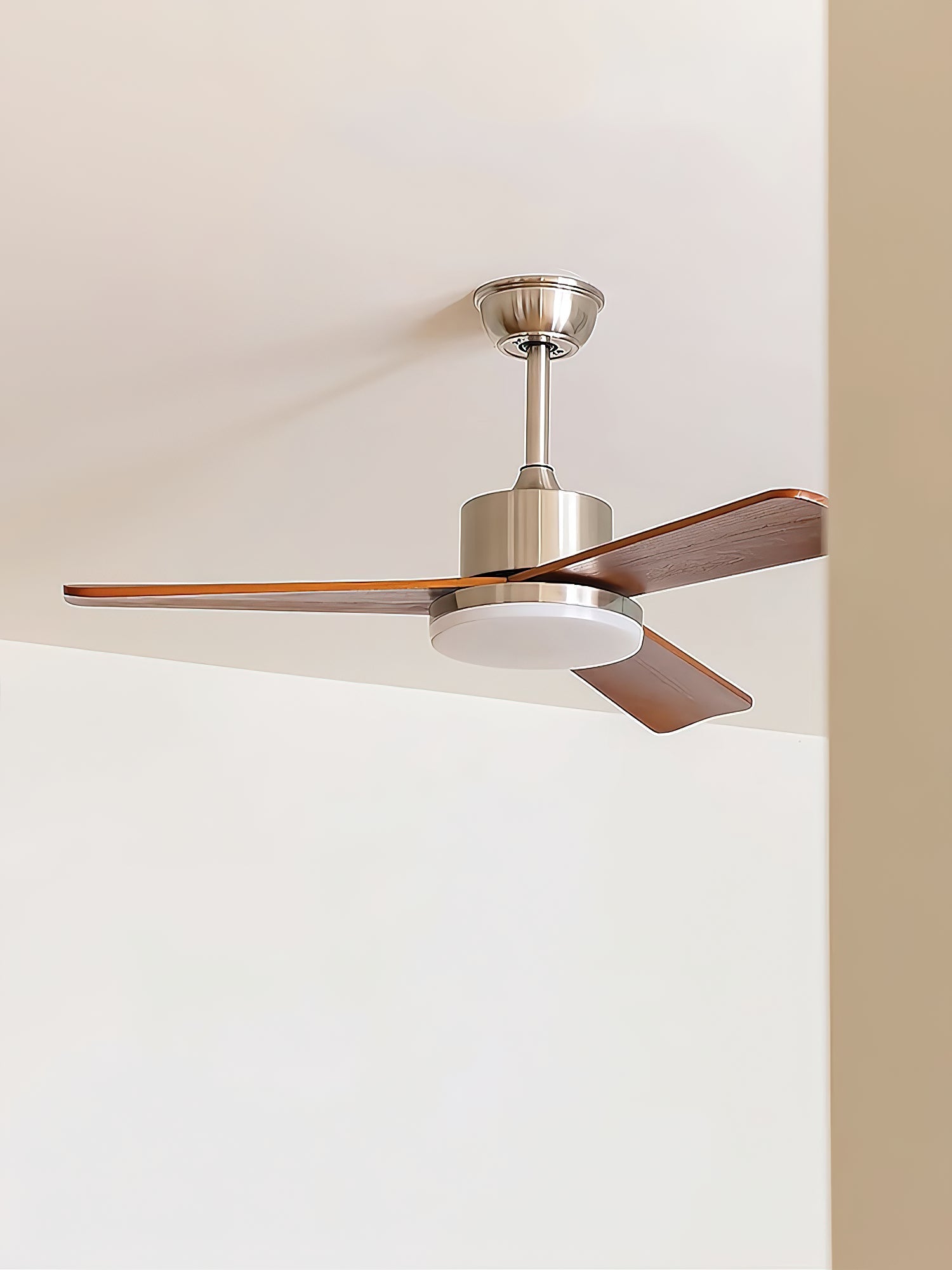Zesolila Premium Natural Wooden Fan Ceiling Light - Letslighting