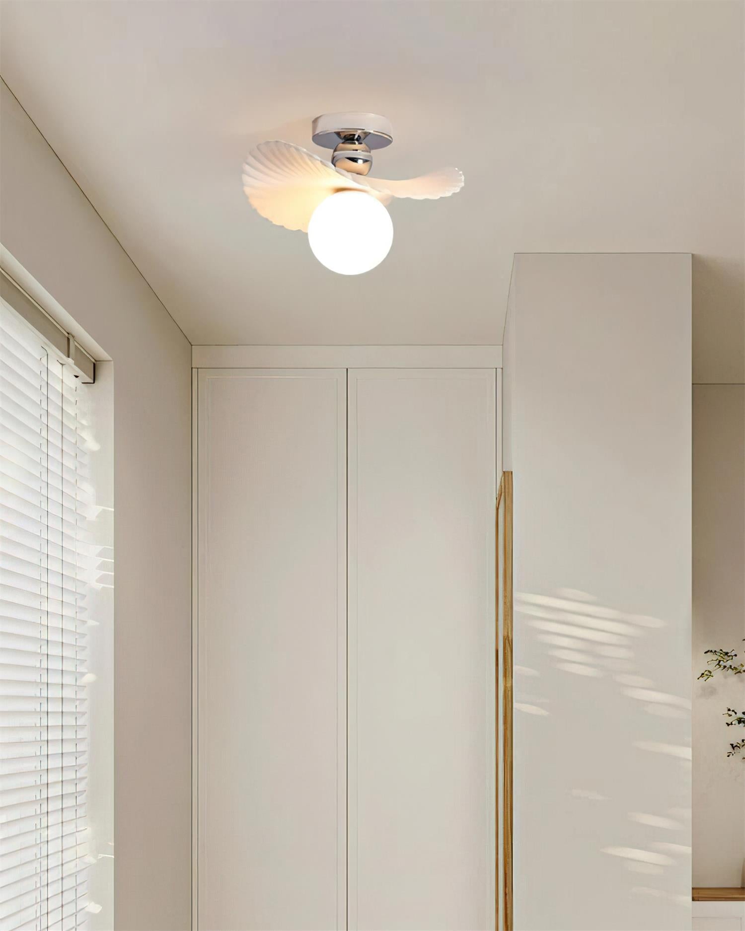 Ilyon Modern Winged Frosted Shade Ceiling Light - Letslighting