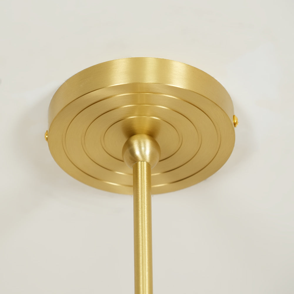 Artemis Chandelier Brass Fabric - Letslighting