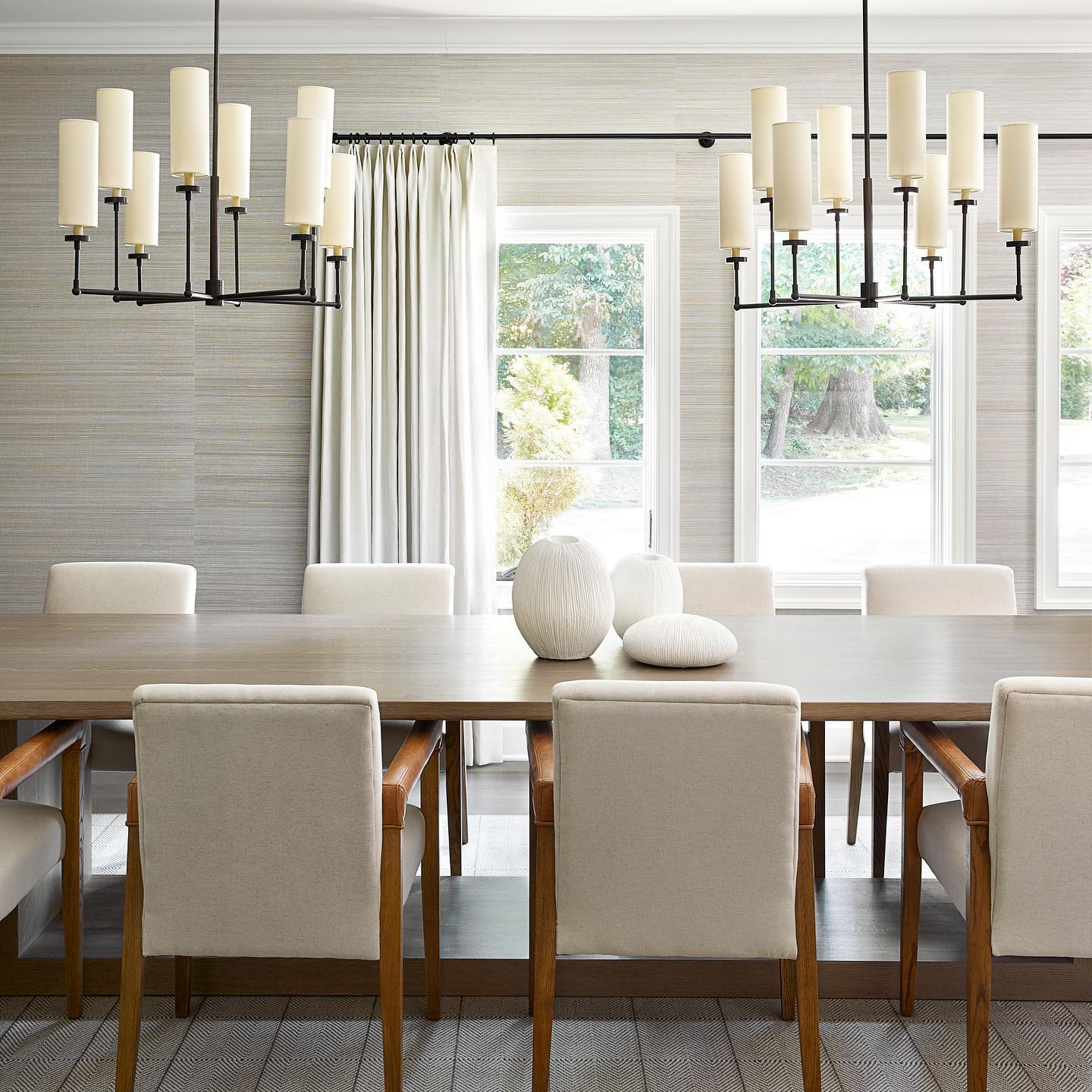 Artemis Chandelier Brass Fabric - Letslighting