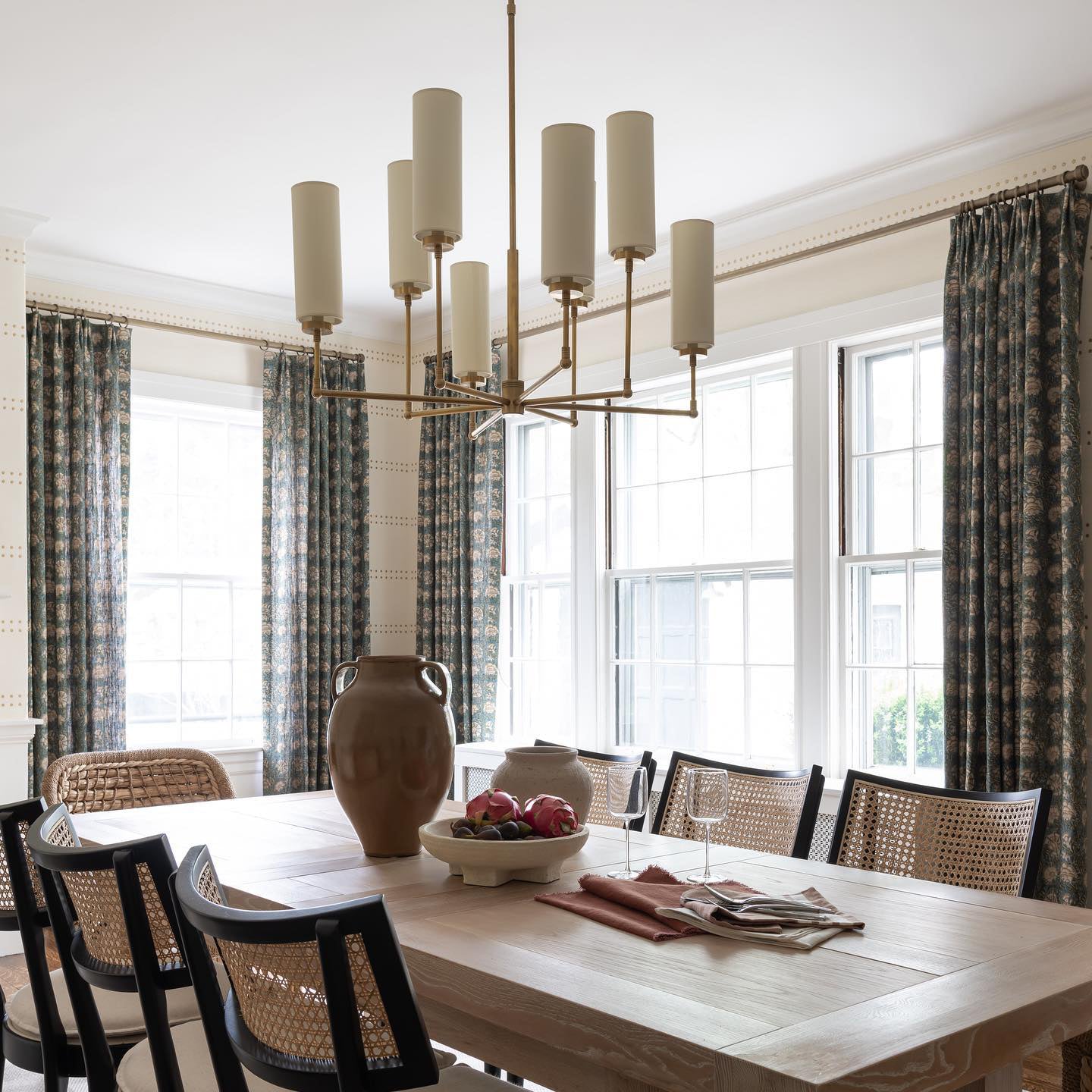 Artemis Chandelier Brass Fabric - Letslighting
