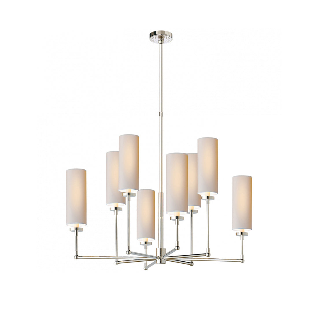Artemis Chandelier Brass Fabric - Letslighting