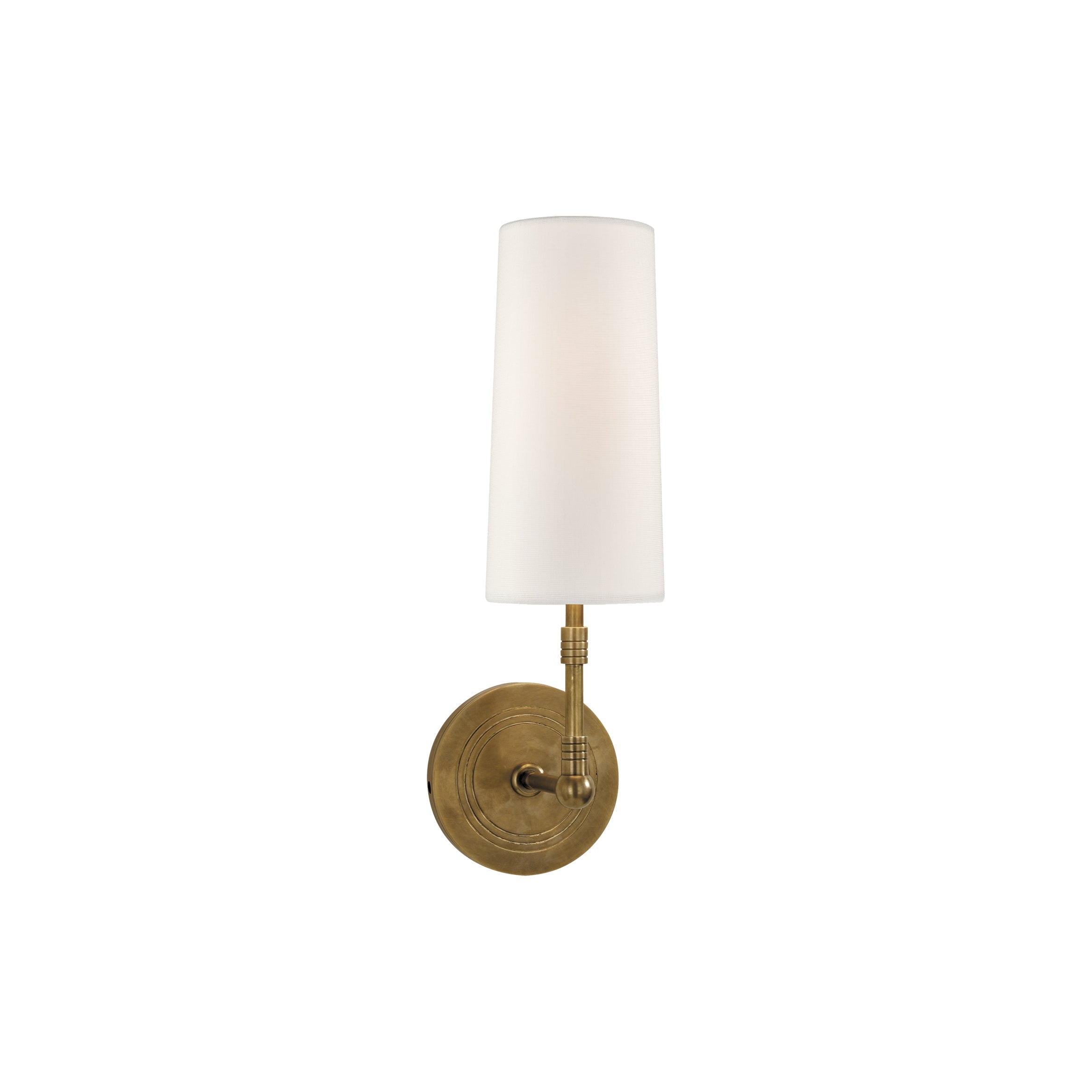 Ernorora Vintage Industrial Brass Fabric Wall Lamp - Letslighting