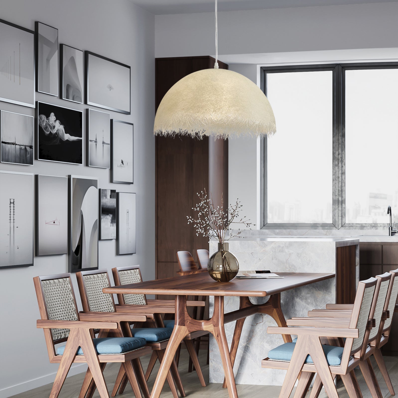 Willa Modern Epoxy Resin Pendant Light - Letslighting