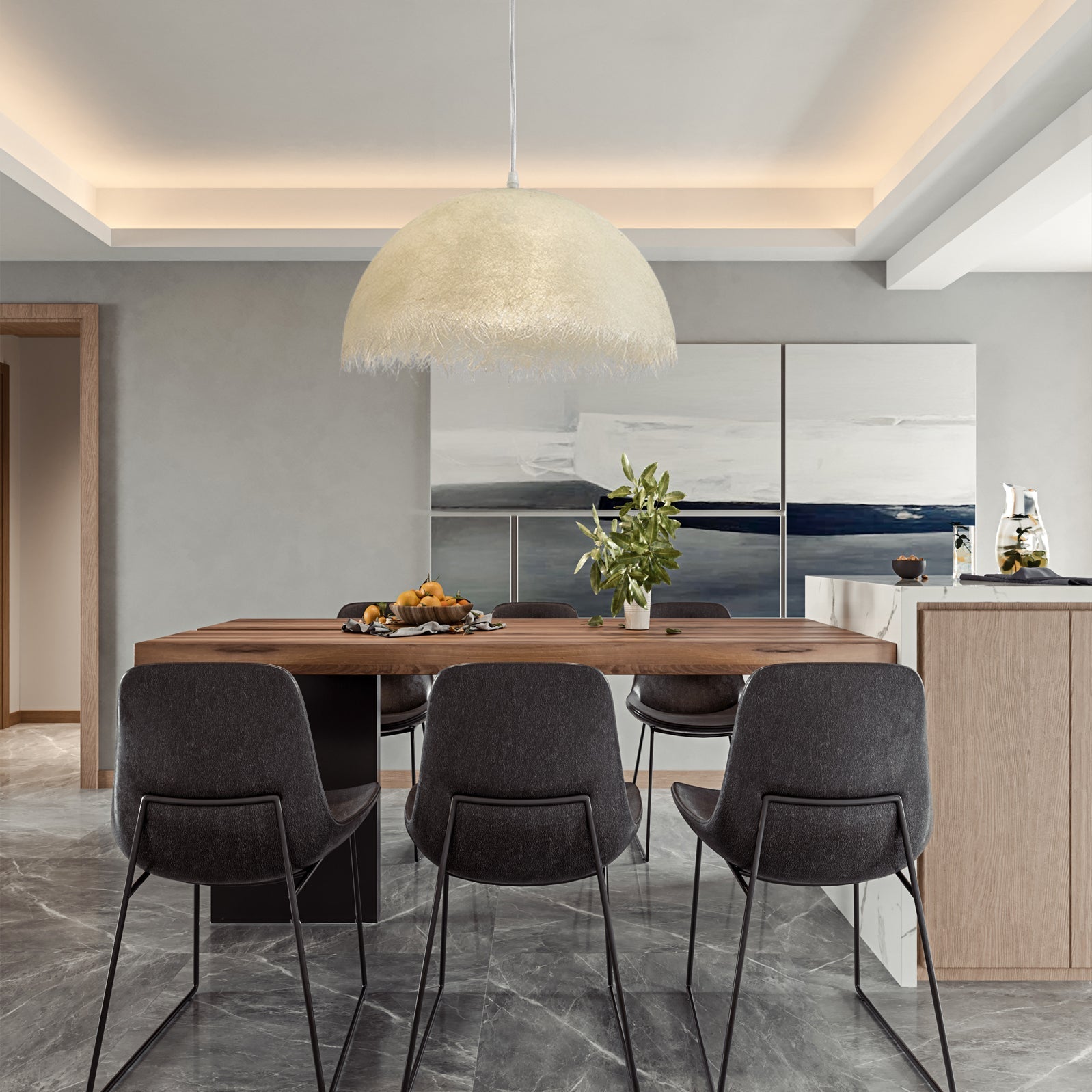 Willa Modern Epoxy Resin Pendant Light - Letslighting