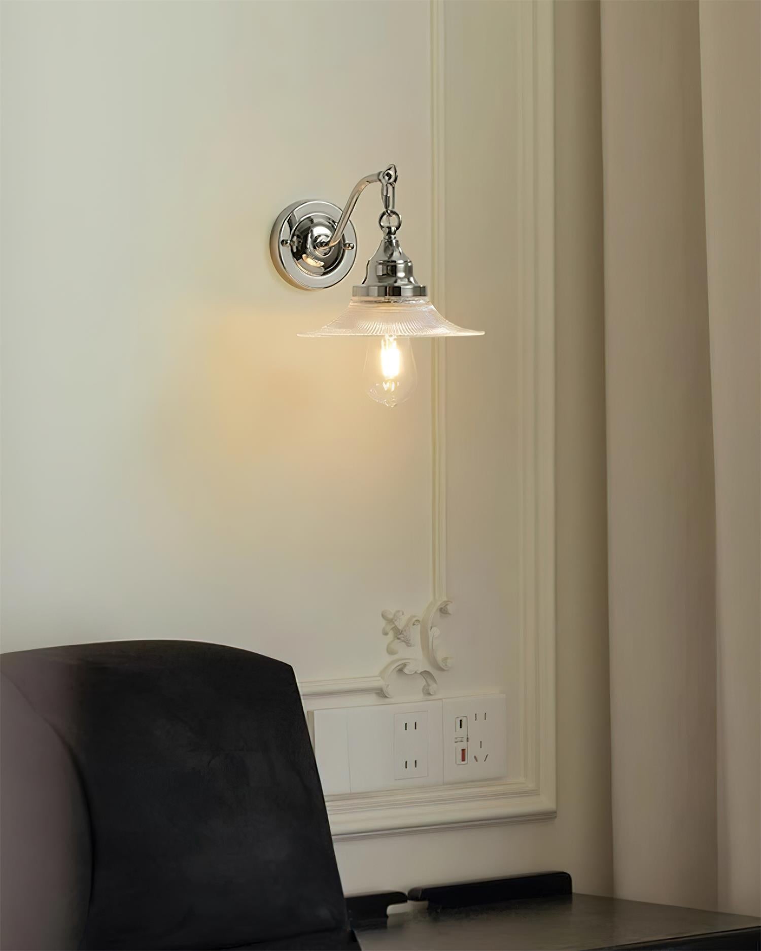 Perivo Polished Chrome Wall Lamp - Letslighting