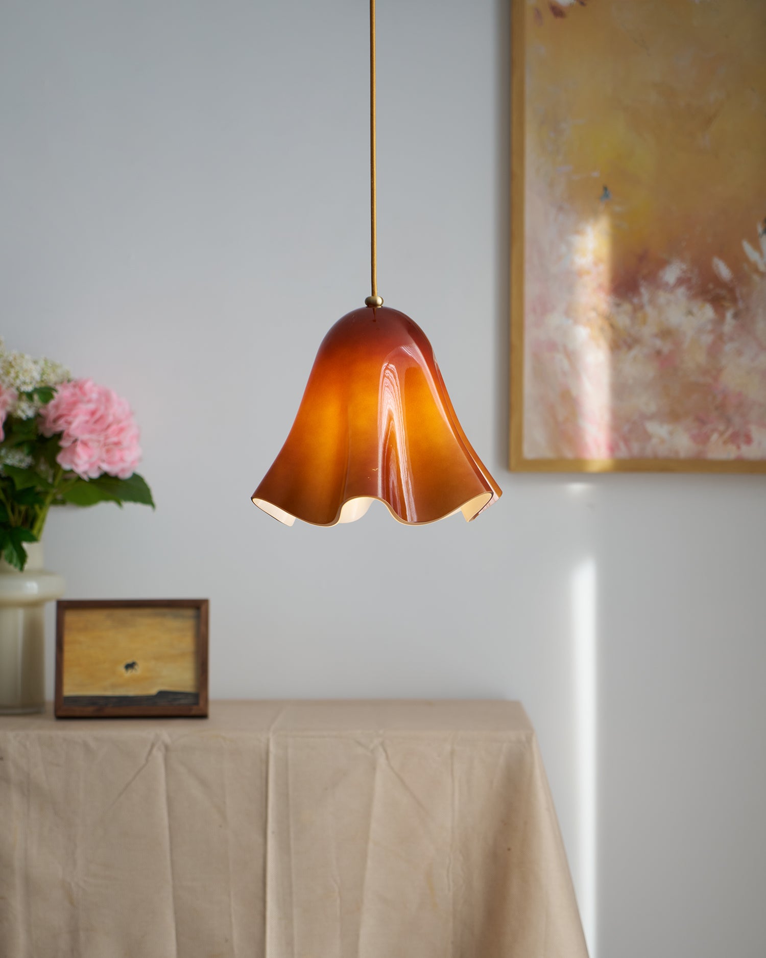 Musa Artistic Glass Modern Bloom Inspired Ceiling Lamp