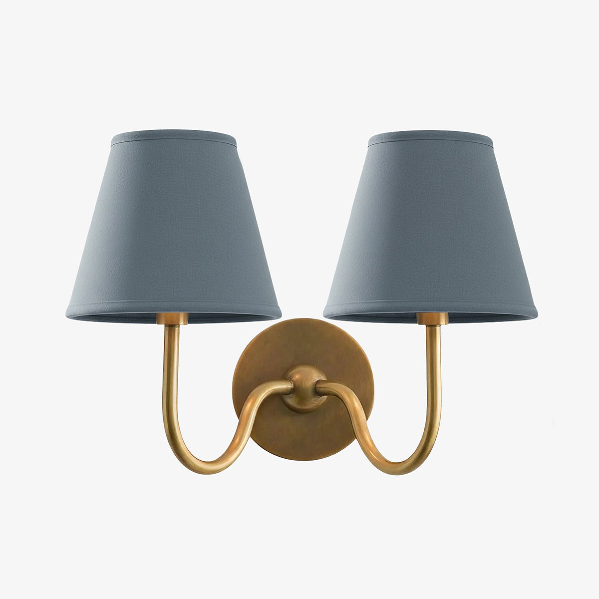 Grace Brass Linen Wall Lamp