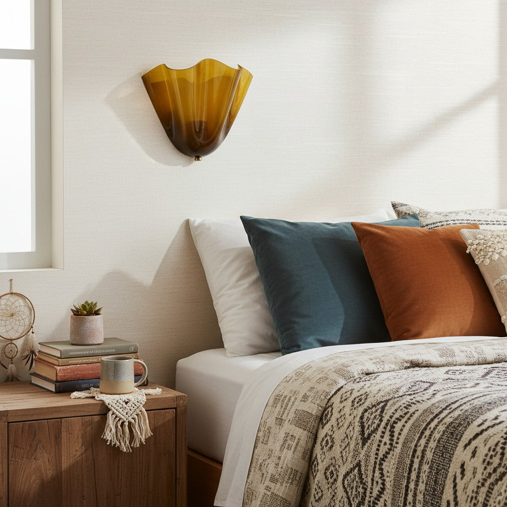 Musa Wall Lamp Artistic Hand-Blown Glass Light Hallway