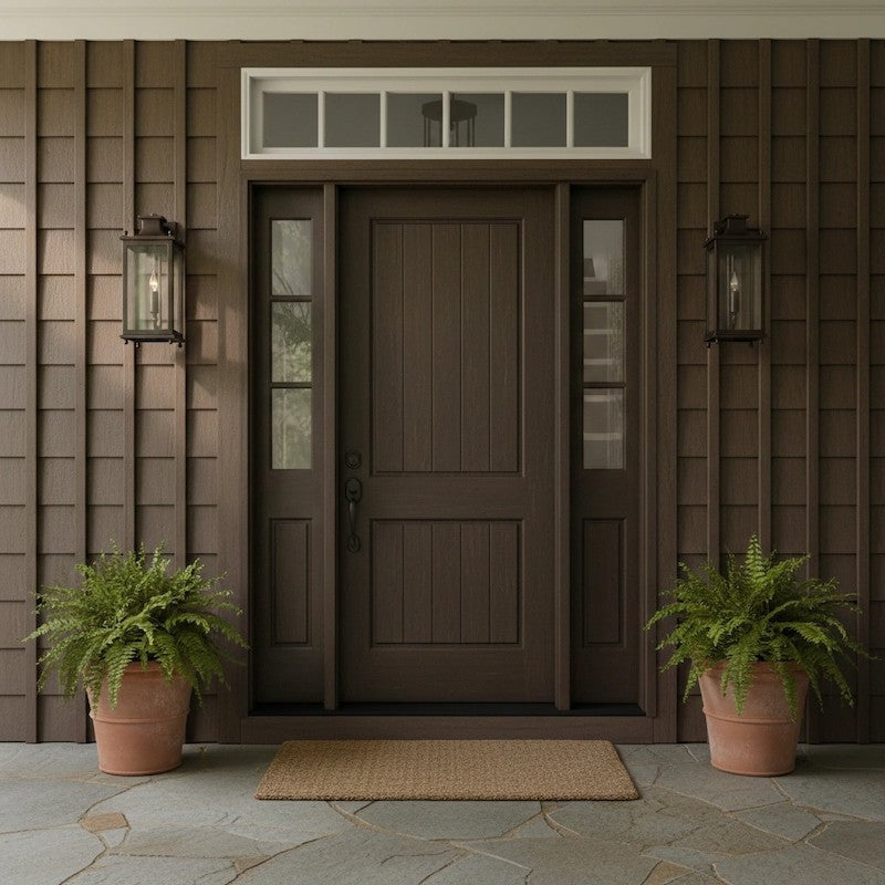 Guard  Wall Lamp  Brass Glass Outdoor