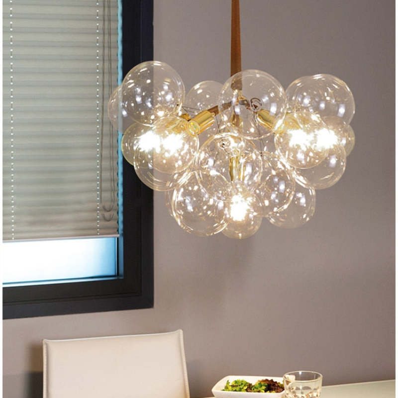 Valentina Nordic Luxury Clear Bubble Pendant Light - Letslighting
