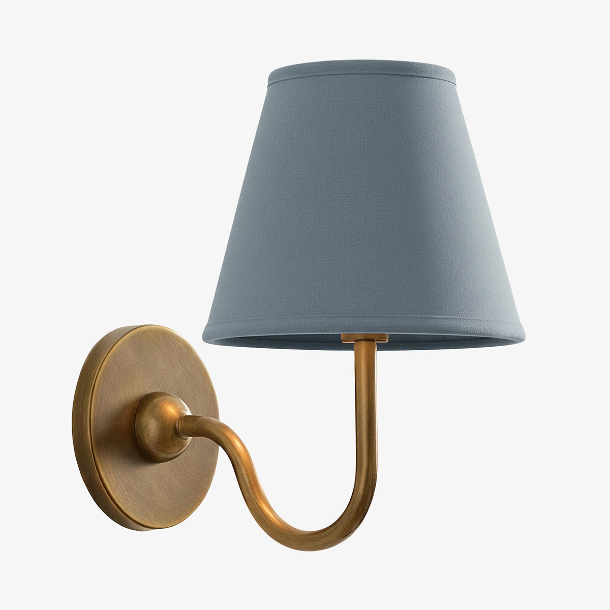 Grace Brass Linen Wall Lamp