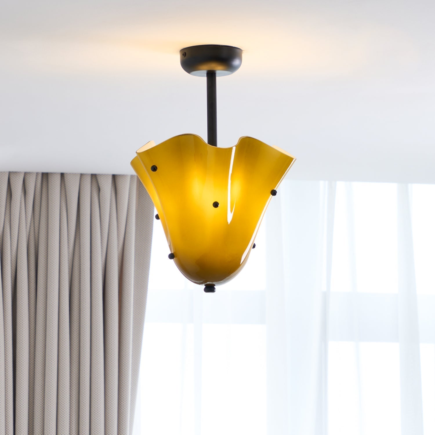 Musa Decorative Glass Ceiling Light Modern