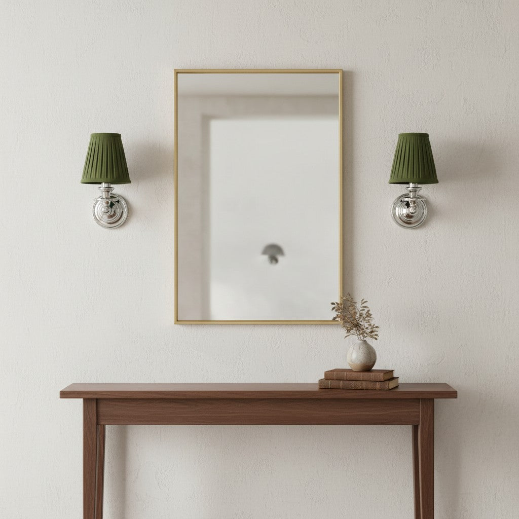 Elite White Fabric Wall Sconce Contemporary Bathrooms