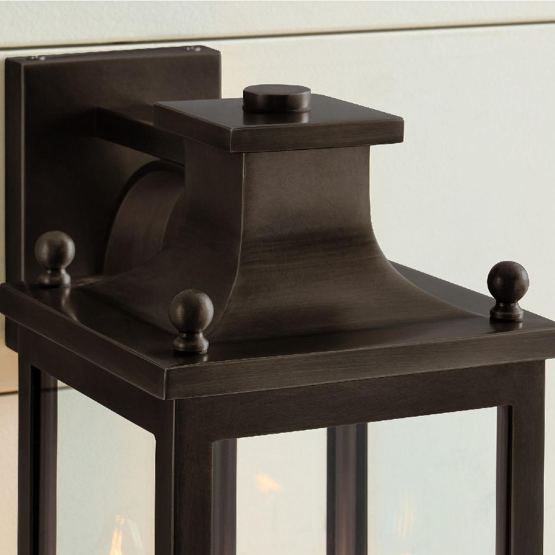Guard  Wall Lamp  Brass Glass Outdoor