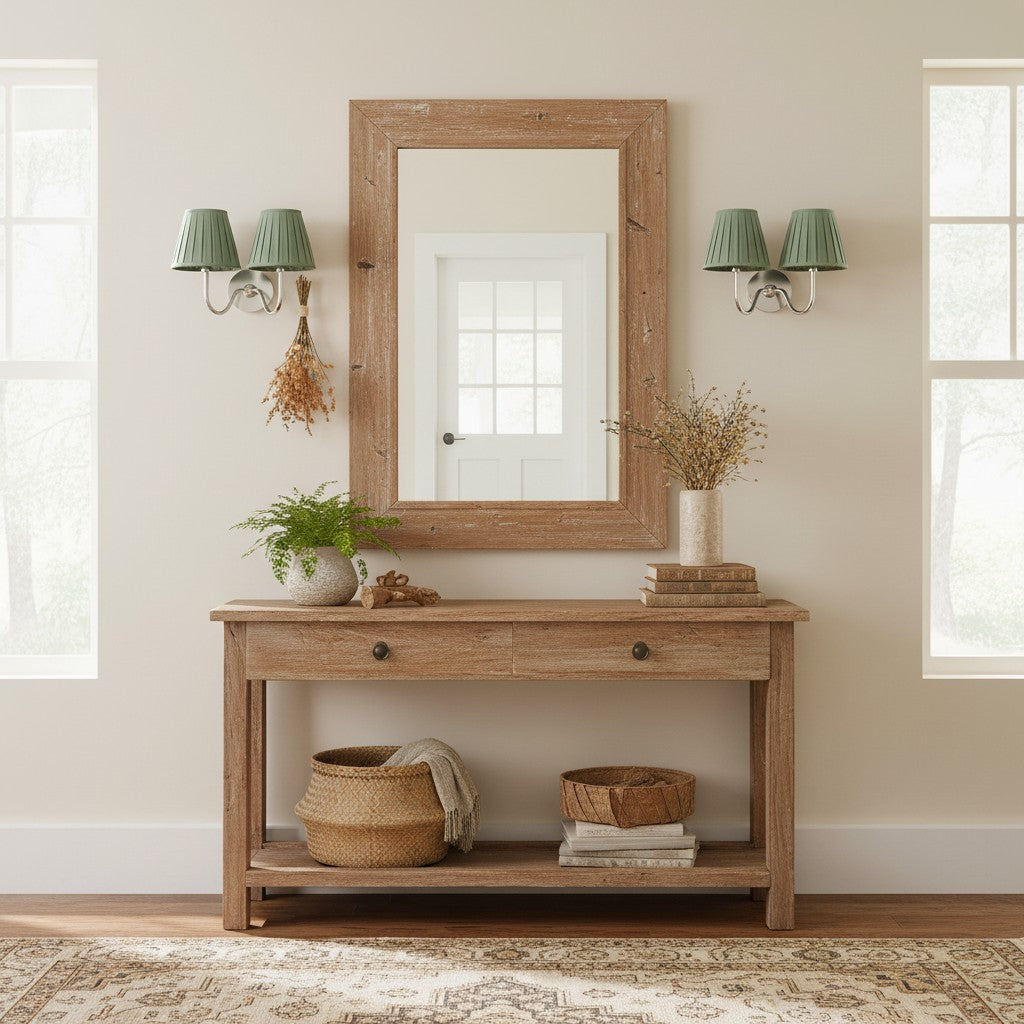 Grace Brass Linen Wall Lamp