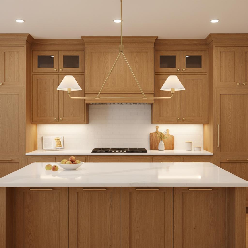 Vector Brass Fabric Chandelier