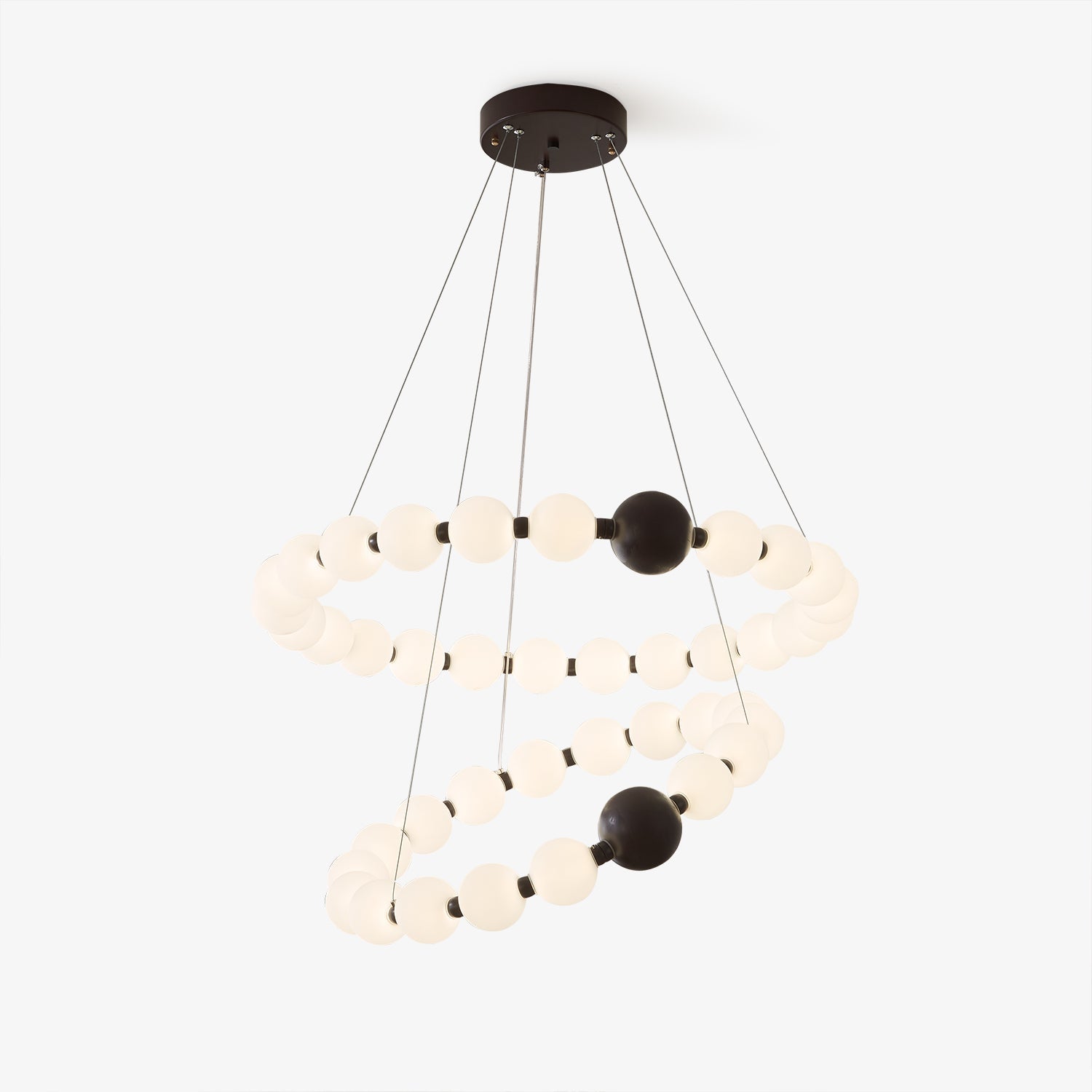 Celestial Bead Ring Chandelier - Letslighting