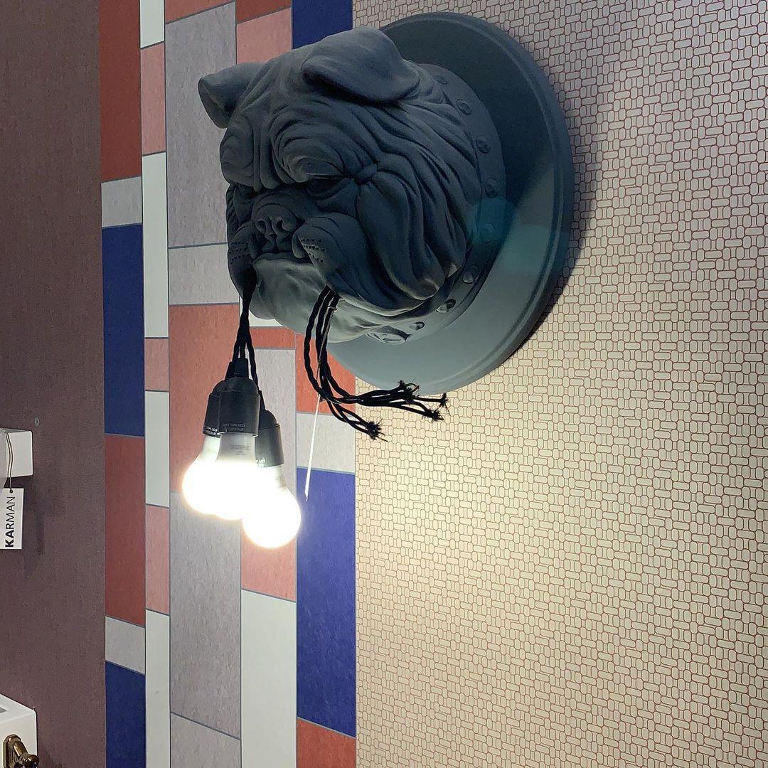 Lustra Wall Lamp Bulldog Sculpture Whimsical - Letslighting