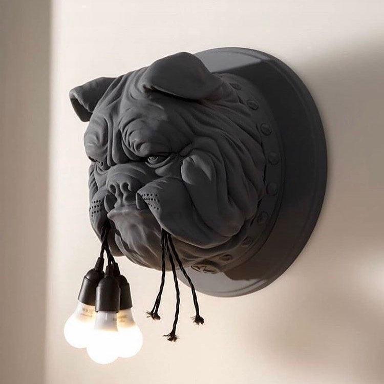 Lustra Wall Lamp Bulldog Sculpture Whimsical - Letslighting