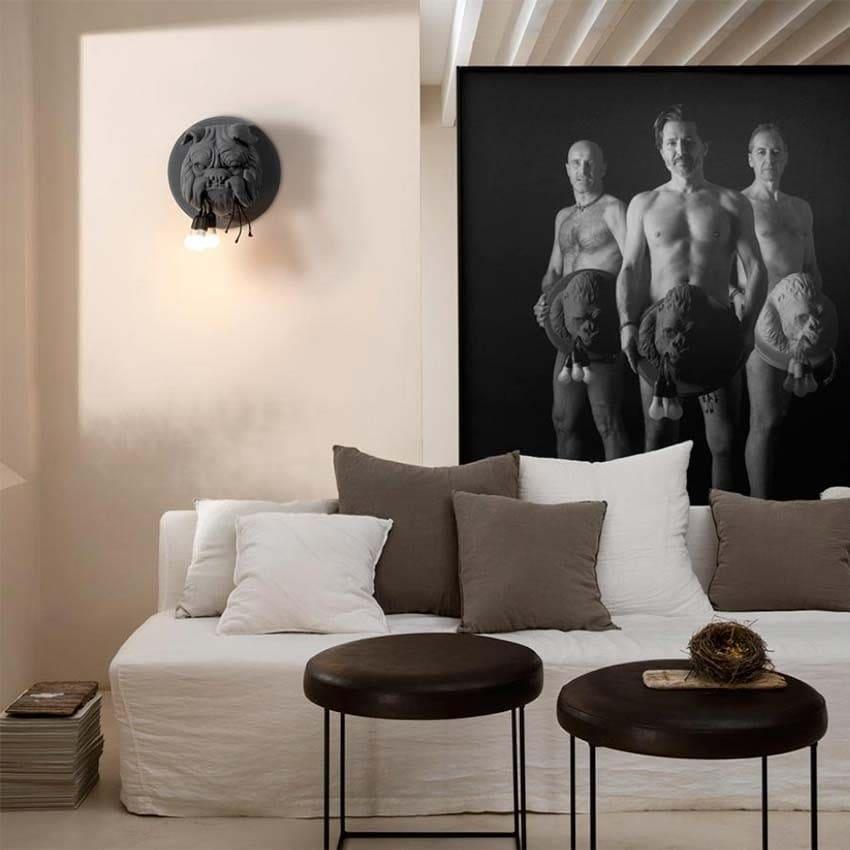 Lustra Wall Lamp Bulldog Sculpture Whimsical - Letslighting