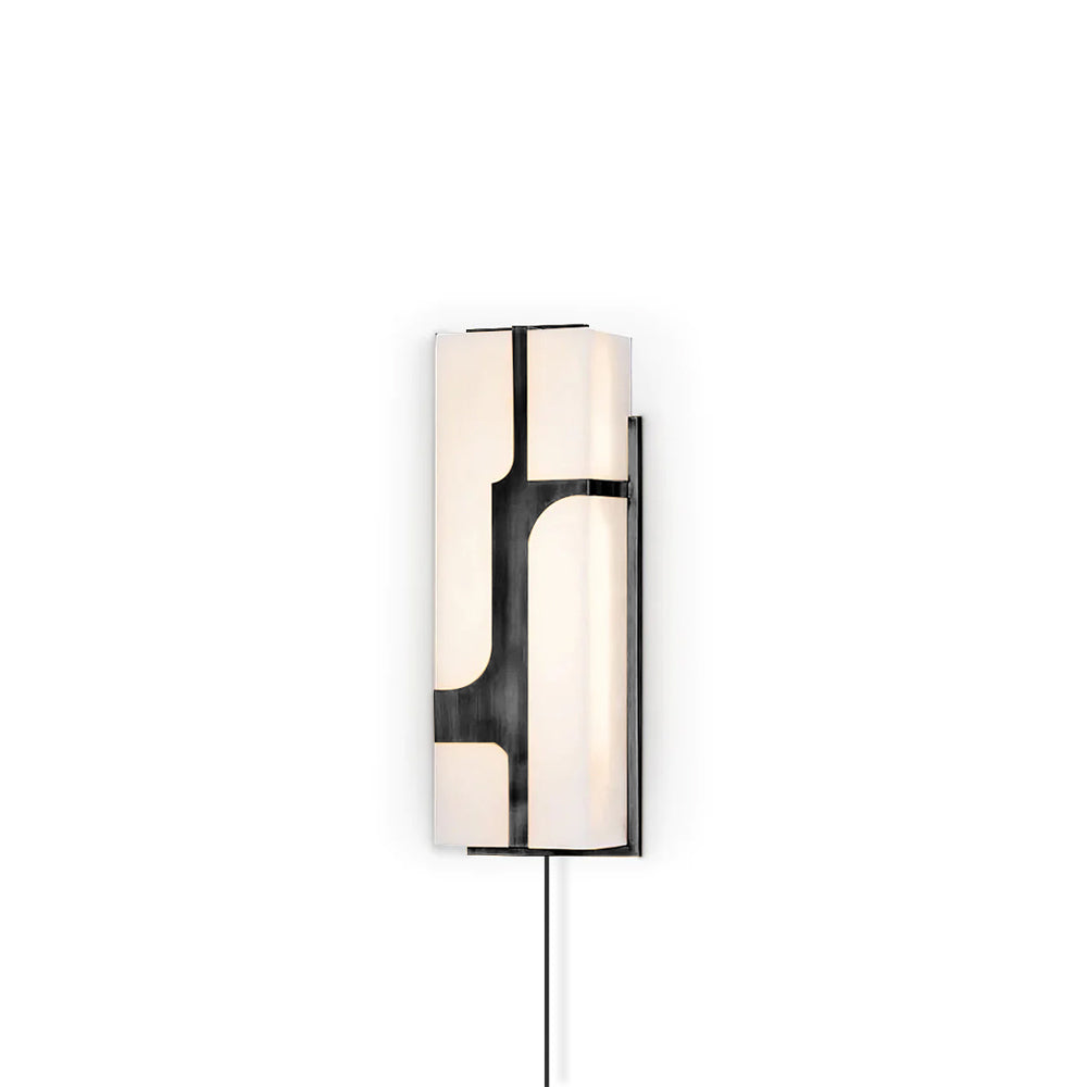 Ariel Wall Lamp Plug-In Bronze & Alabaster - Letslighting