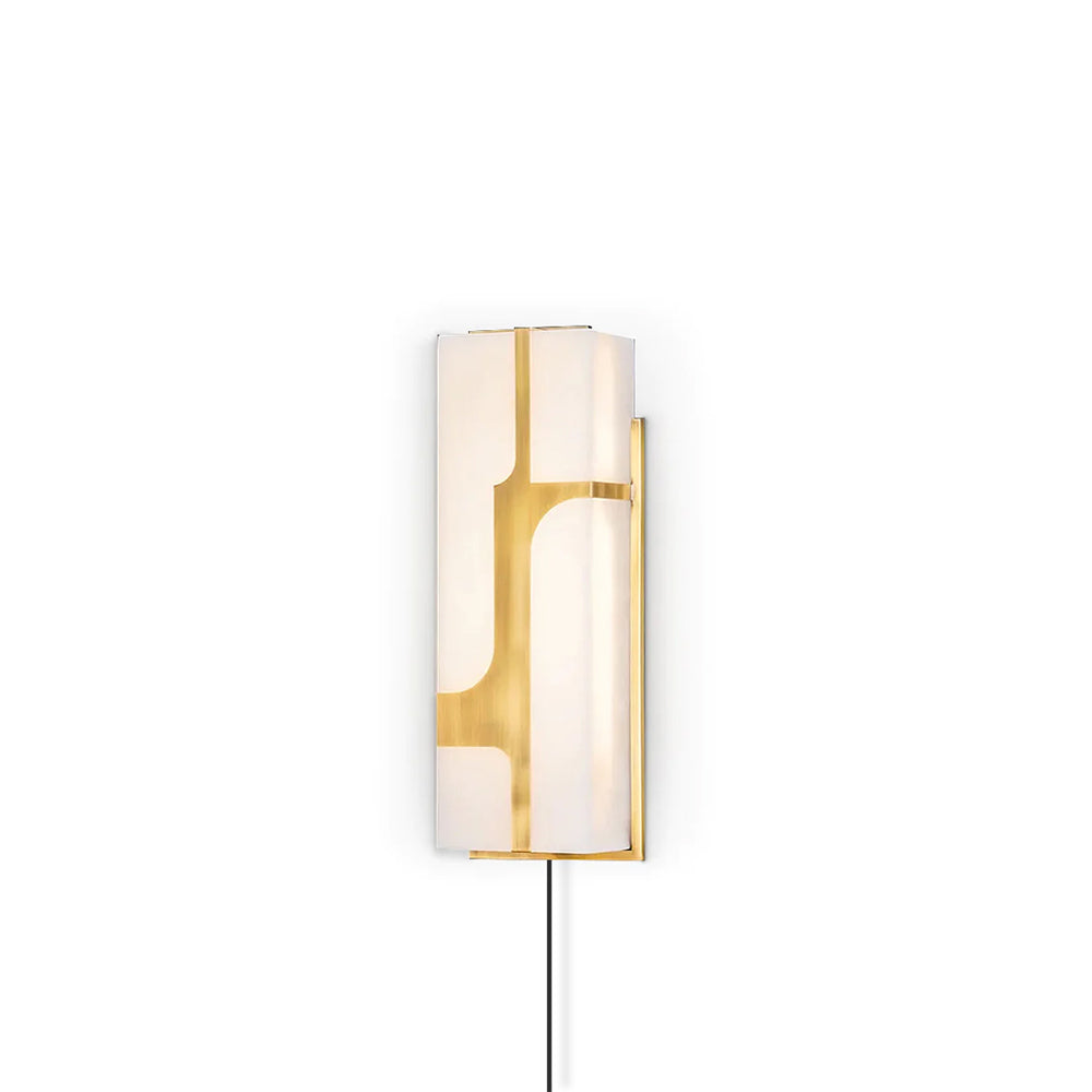 Ariel Wall Lamp Plug-In Bronze & Alabaster - Letslighting