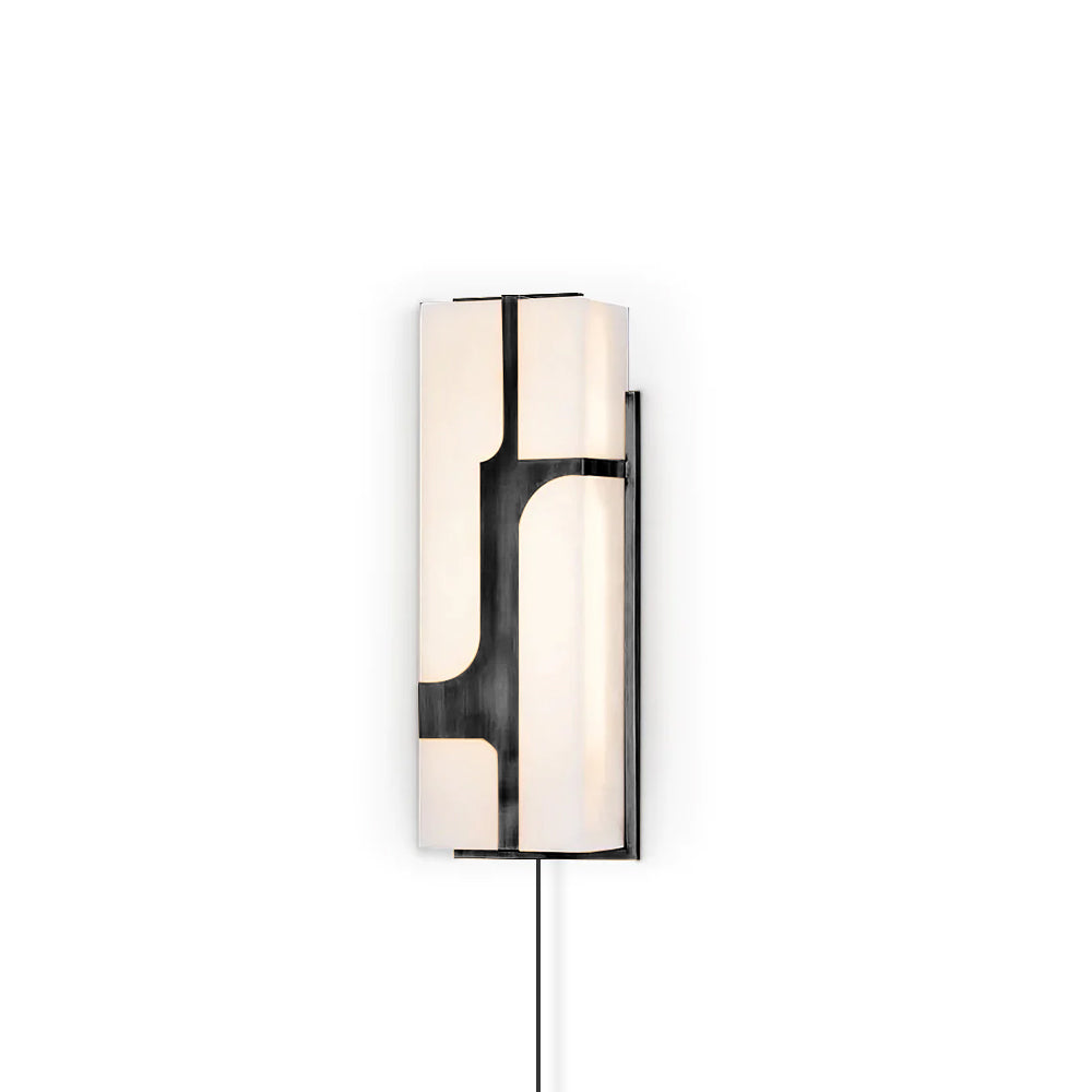 Ariel Wall Lamp Plug-In Bronze & Alabaster - Letslighting