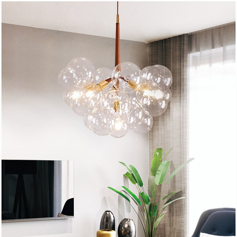 Valentina Nordic Luxury Clear Bubble Pendant Light - Letslighting
