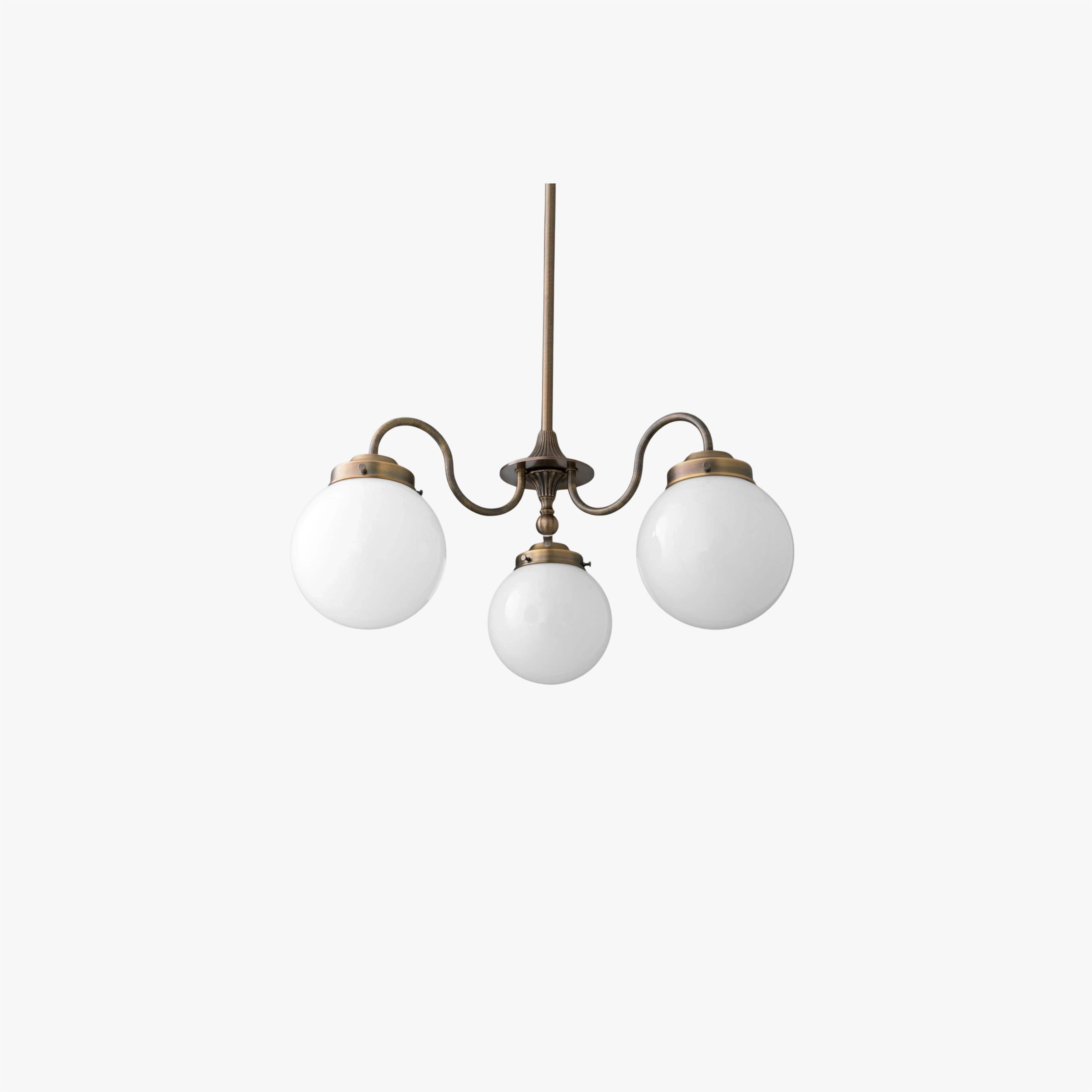 Pearl 3-Light Glass  Chandelier